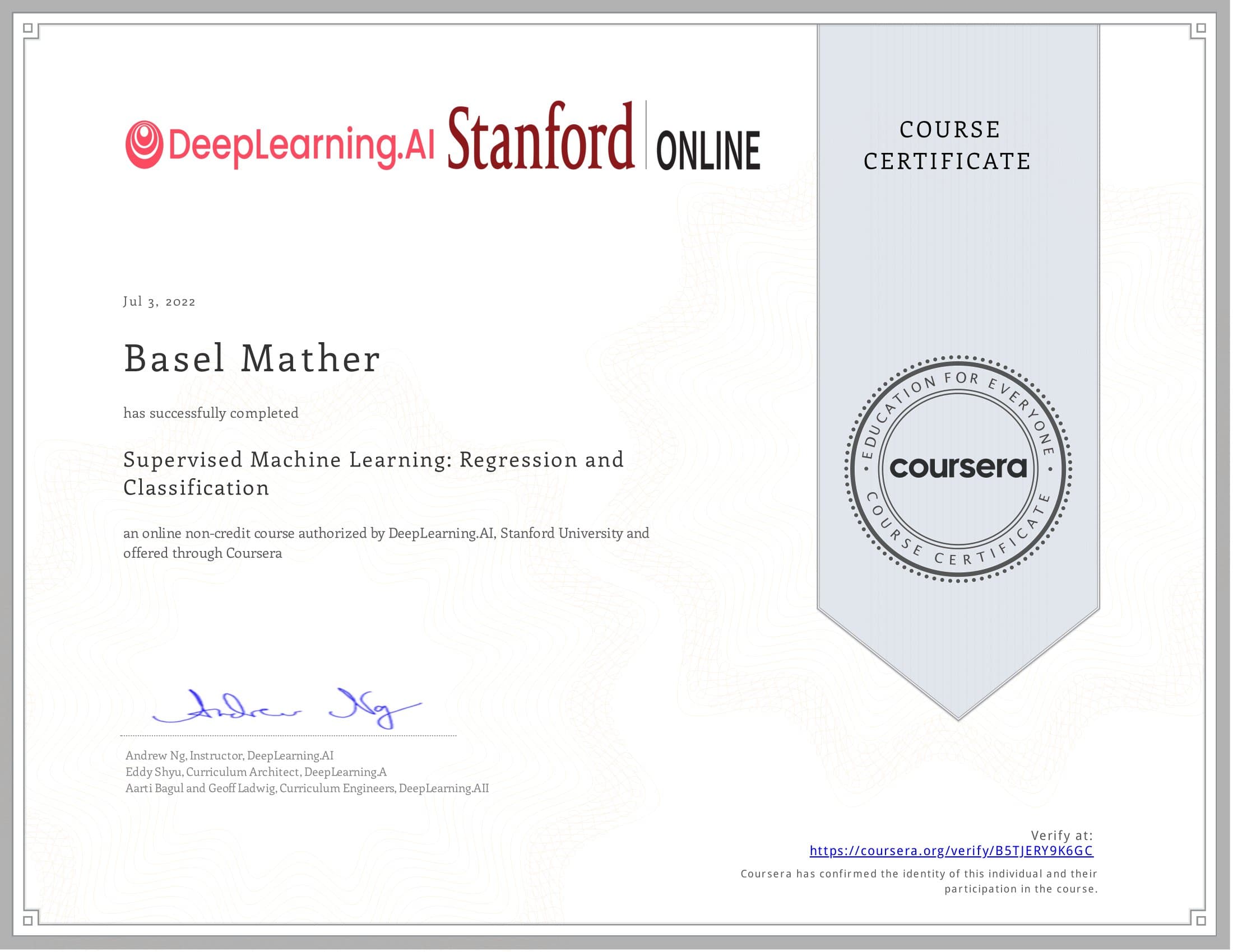 Supervised Machine Learning