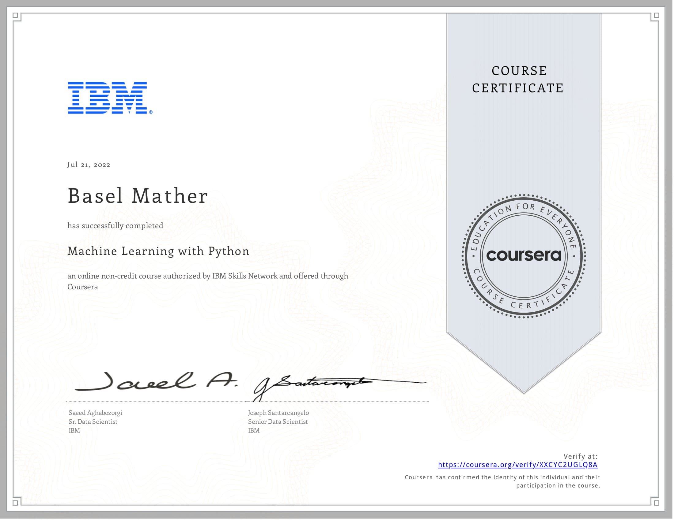 Machine Learning with Python