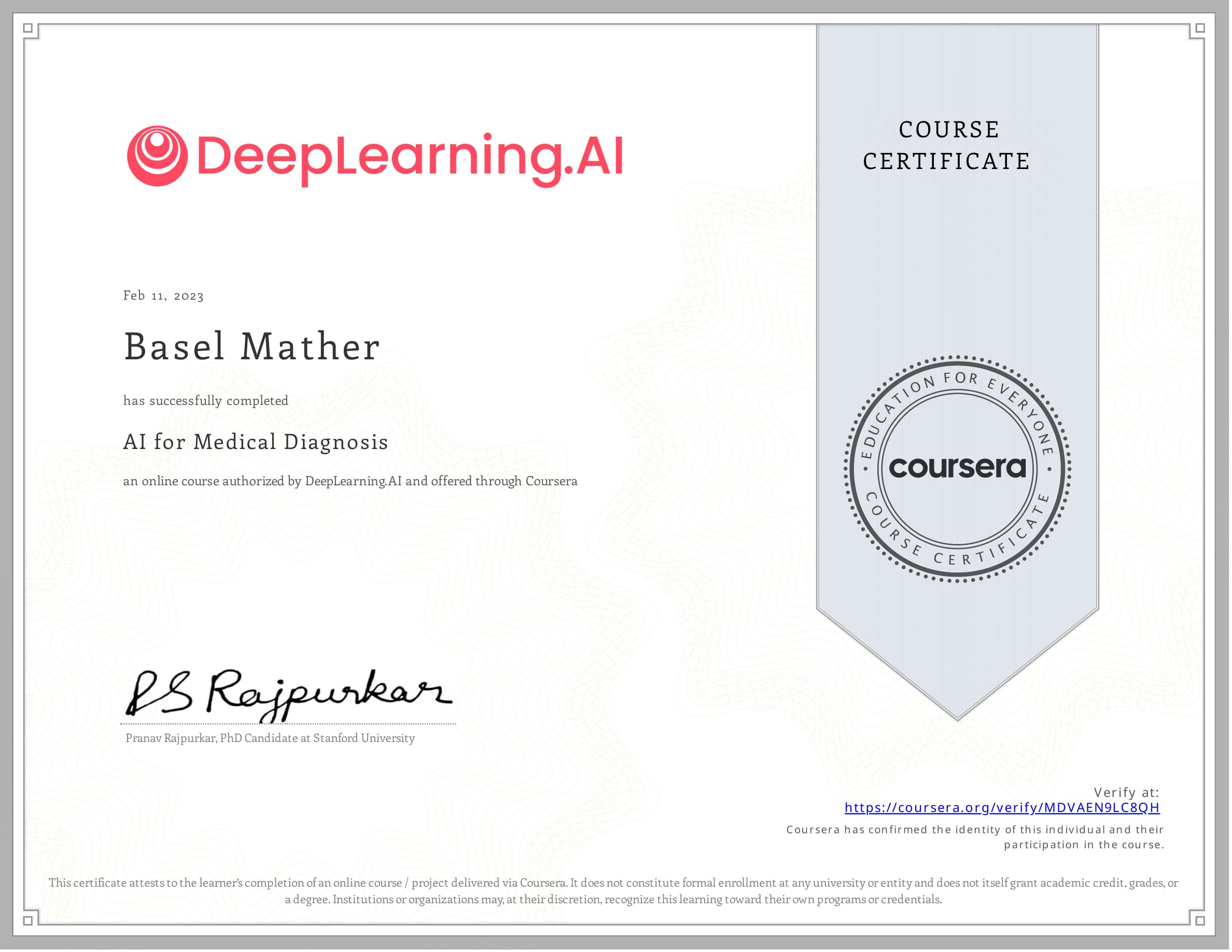 AI for Medical Diagnosis